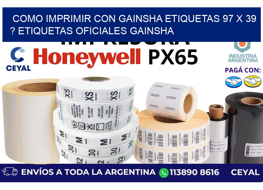 como imprimir con gainsha etiquetas 97 x 39 ? etiquetas oficiales gainsha