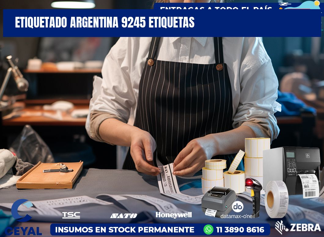 etiquetado argentina 9245 etiquetas