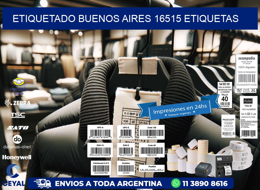 etiquetado buenos aires 16515 etiquetas