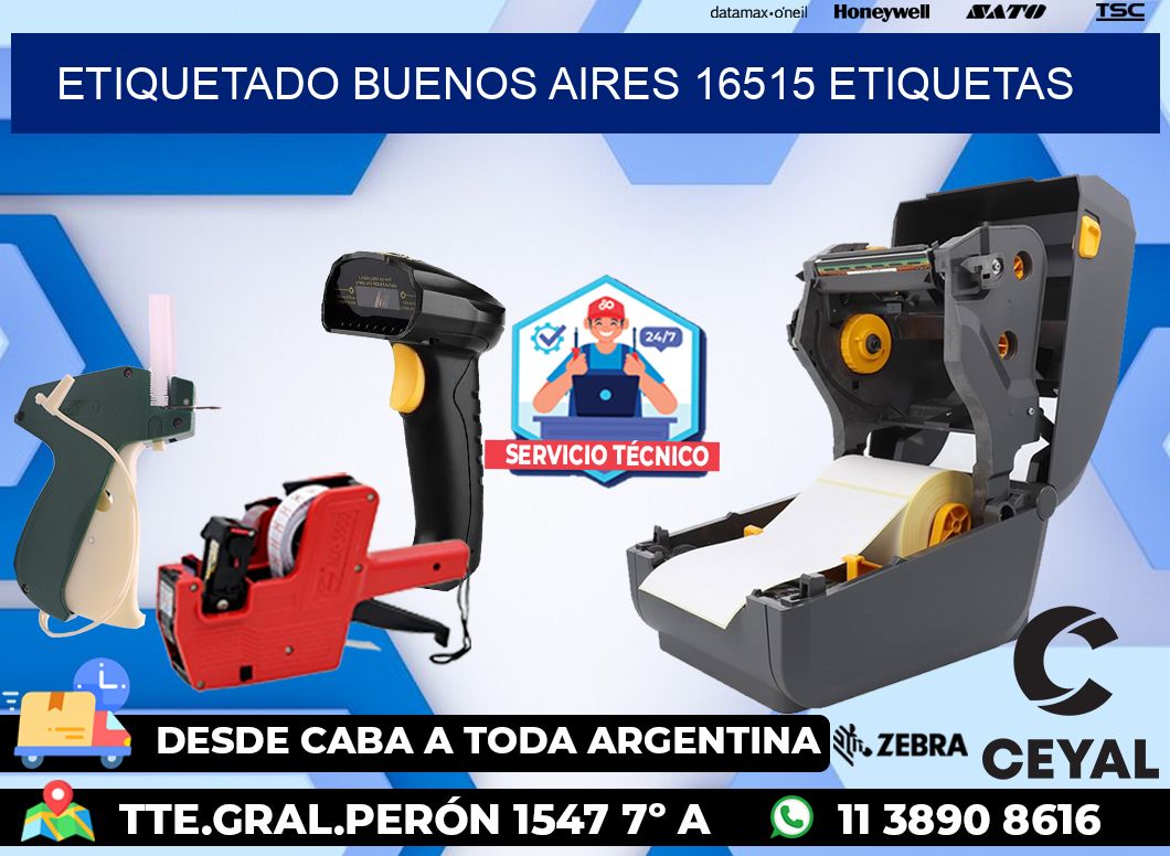 etiquetado buenos aires 16515 etiquetas