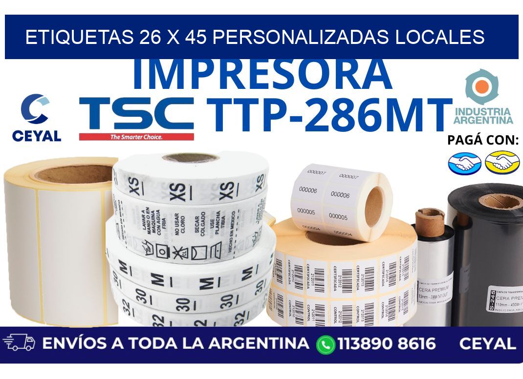 etiquetas 26 x 45 personalizadas locales