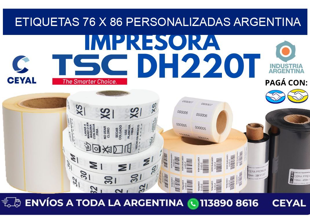 etiquetas 76 x 86 personalizadas argentina