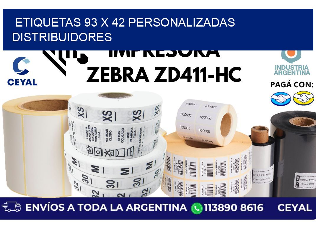 etiquetas 93 x 42 personalizadas distribuidores