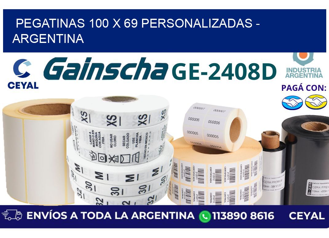 pegatinas 100 x 69 personalizadas – Argentina