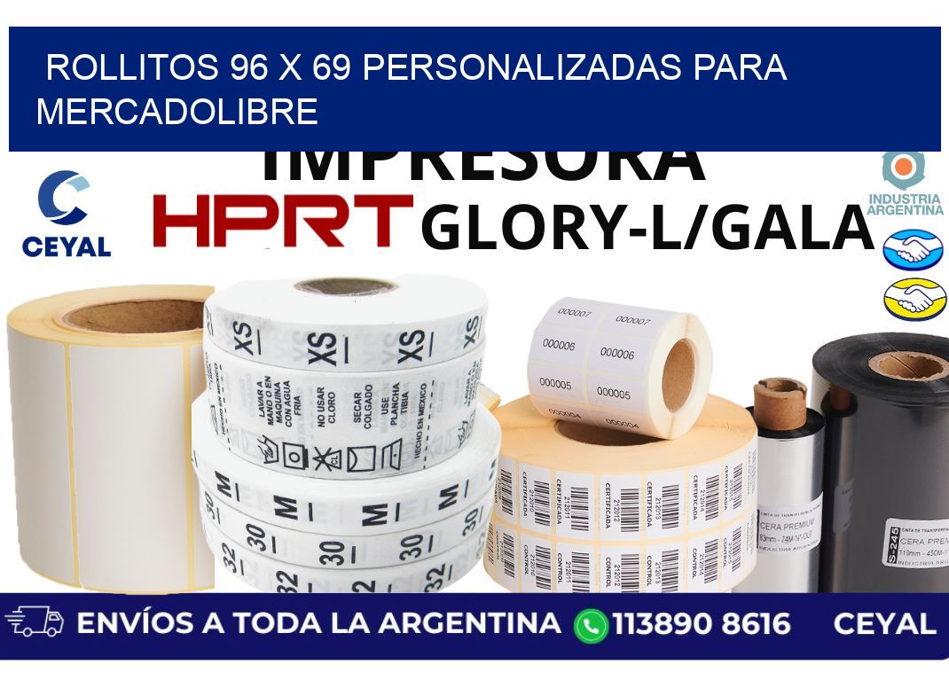 rollitos 96 x 69 personalizadas para mercadolibre