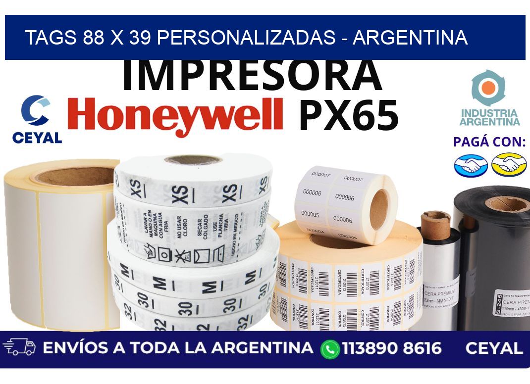 tags 88 x 39 personalizadas – Argentina