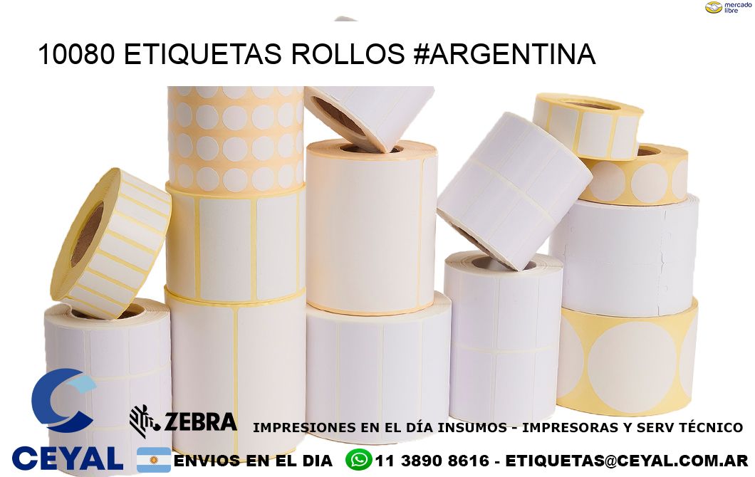 10080 etiquetas rollos #ARGENTINA