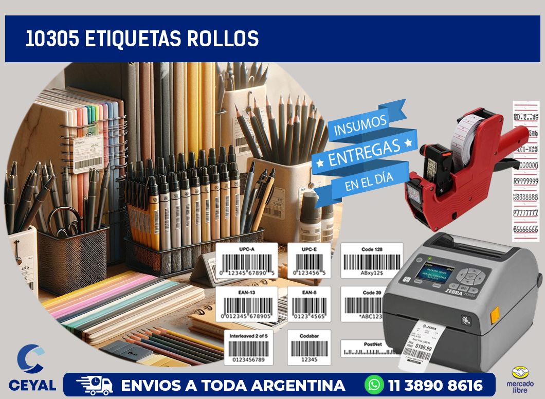 10305 etiquetas rollos