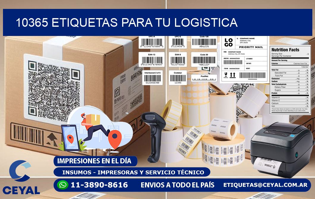 10365 etiquetas para tu logistica