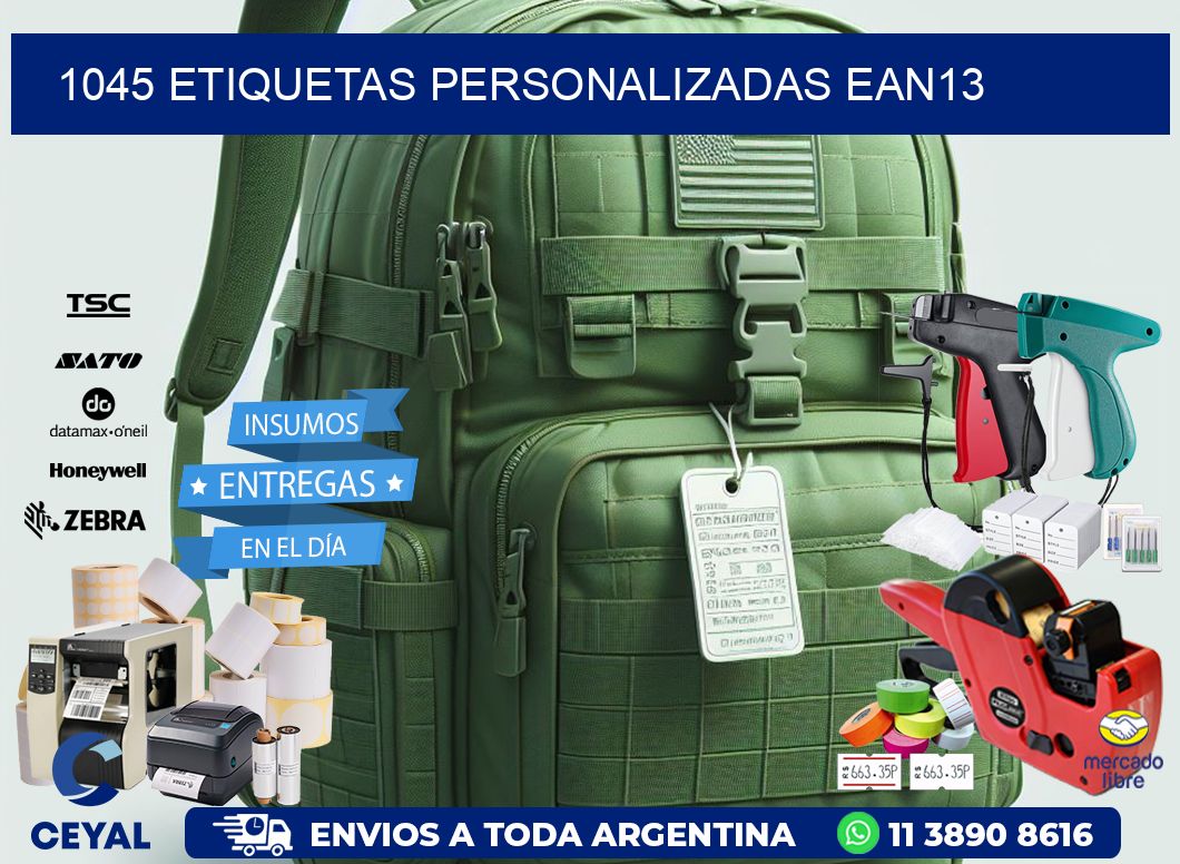 1045 Etiquetas personalizadas ean13