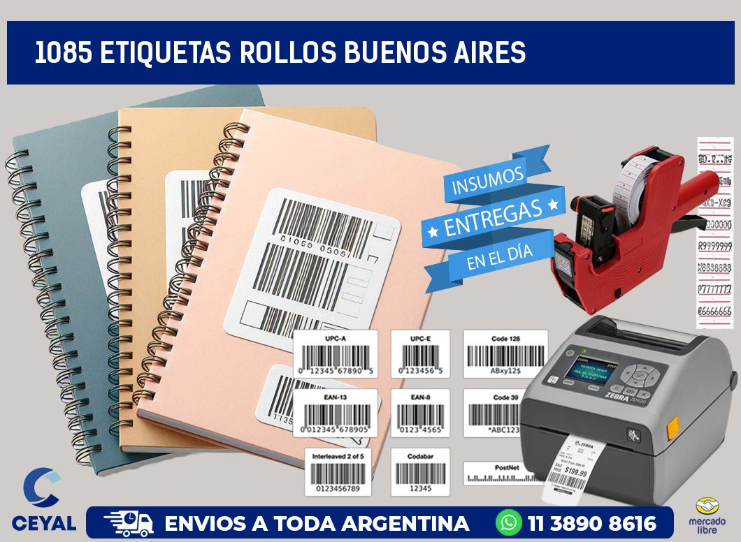 1085 etiquetas rollos buenos aires