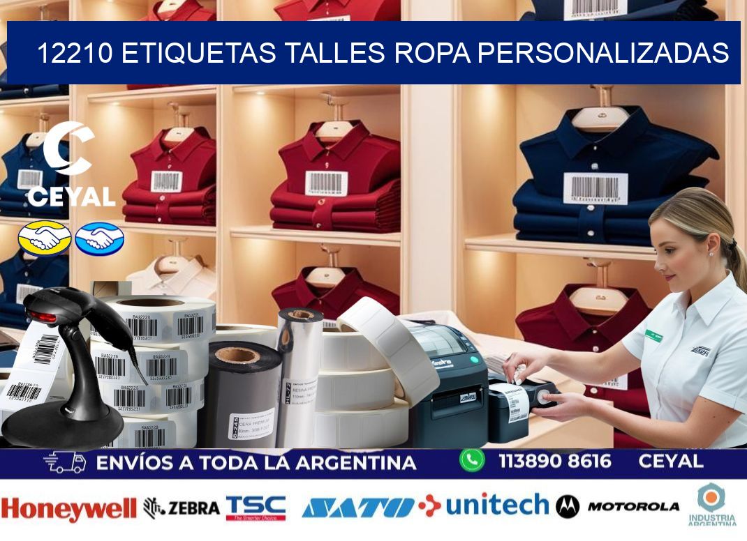 12210 ETIQUETAS TALLES ROPA PERSONALIZADAS