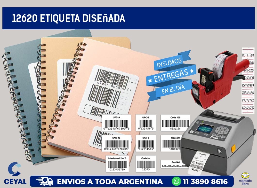 12620 etiqueta diseñada