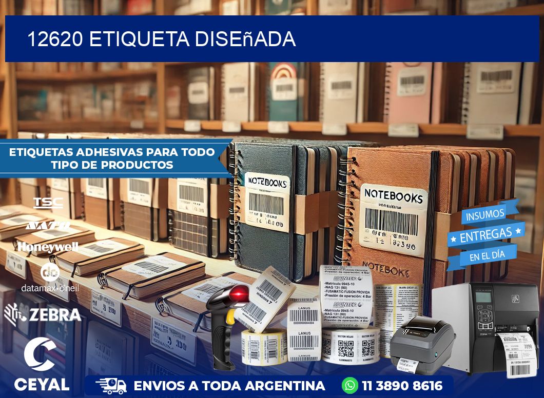12620 etiqueta diseñada
