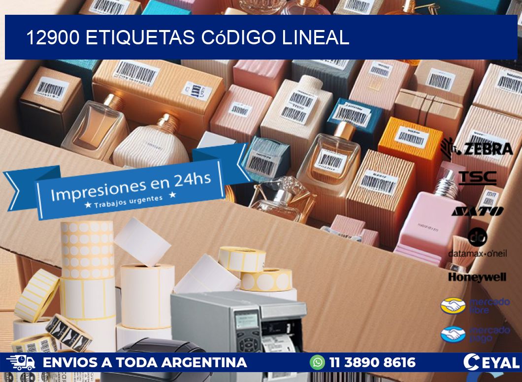 12900 Etiquetas código lineal