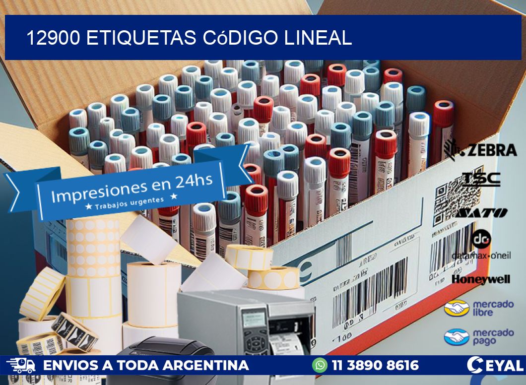 12900 Etiquetas código lineal