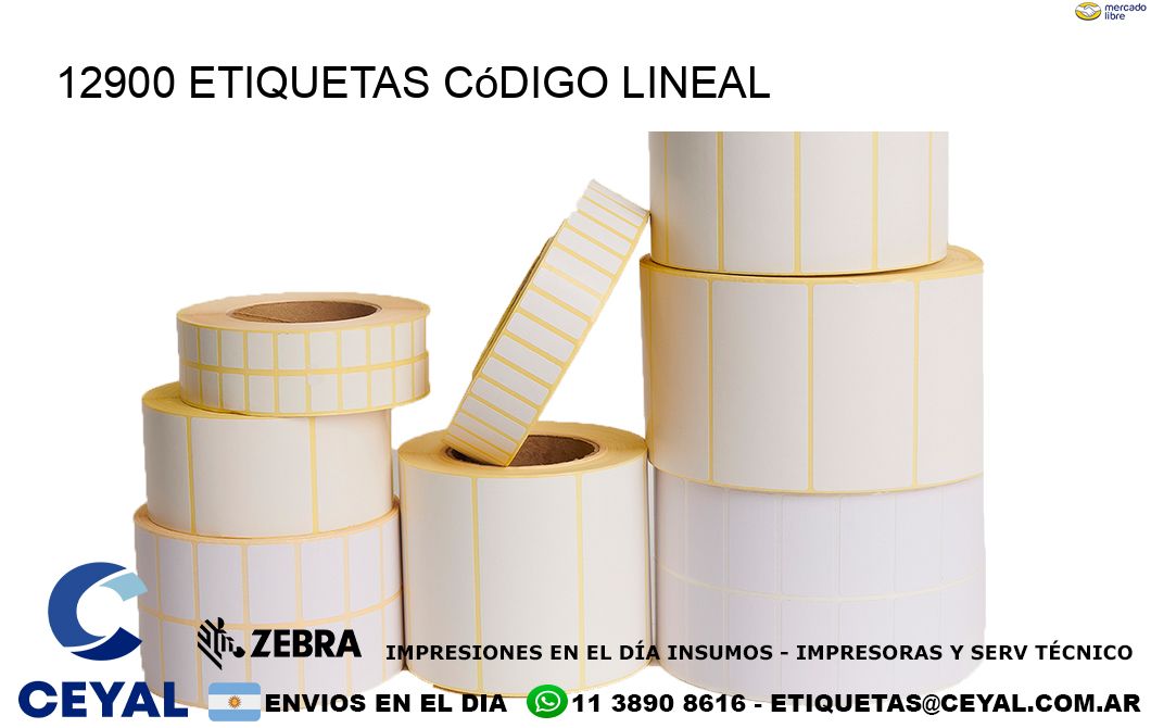 12900 Etiquetas código lineal