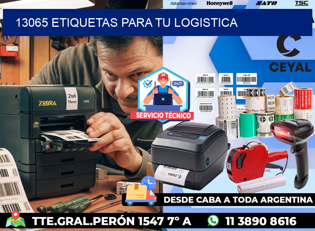 13065 etiquetas para tu logistica