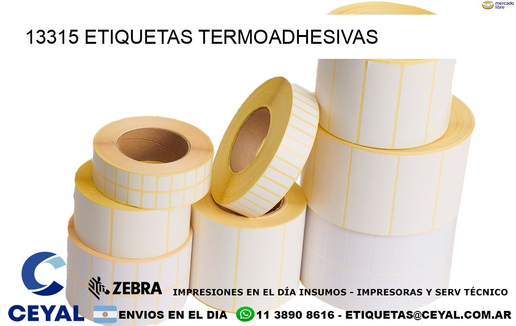 13315 etiquetas termoadhesivas