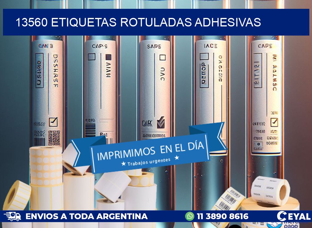 13560 etiquetas rotuladas adhesivas