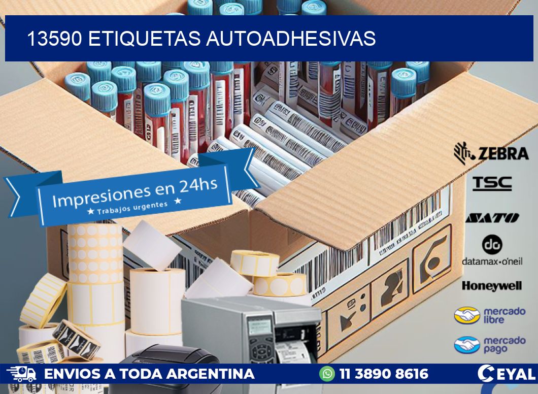 13590 etiquetas autoadhesivas