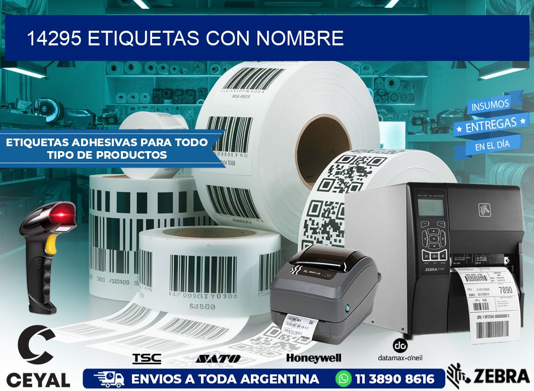 14295 etiquetas con nombre