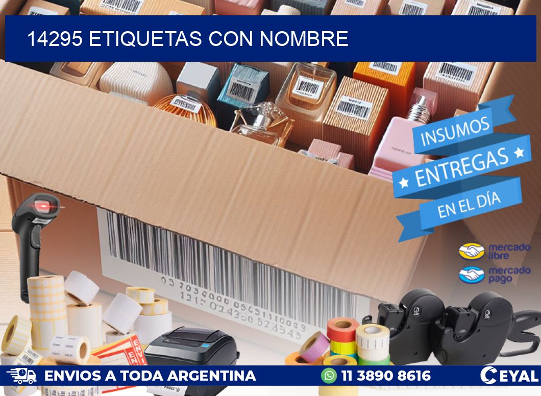 14295 etiquetas con nombre