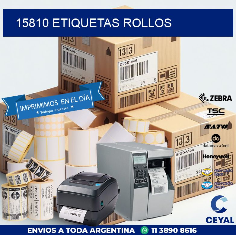 15810 etiquetas rollos