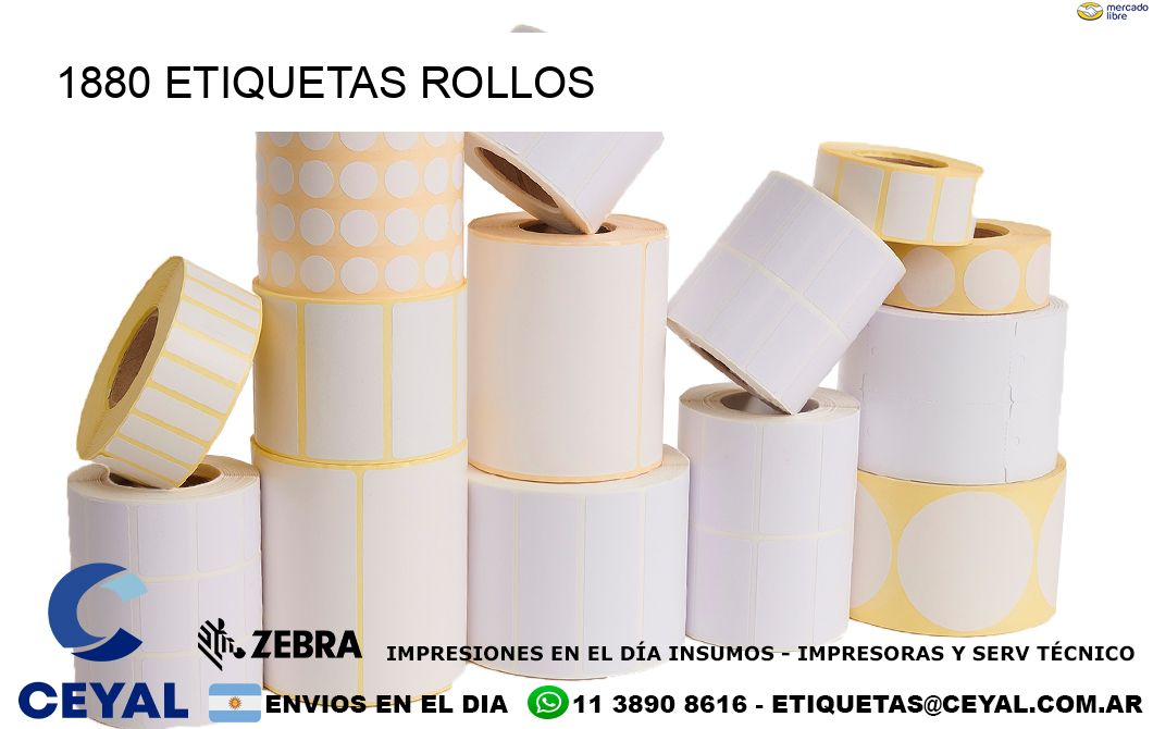 1880 etiquetas rollos