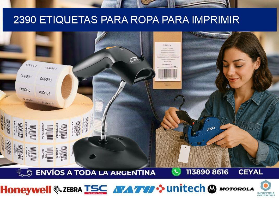 2390 Etiquetas para ropa para imprimir