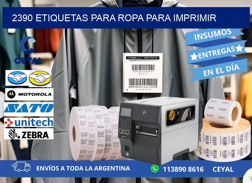 2390 Etiquetas para ropa para imprimir