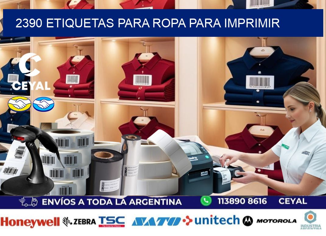 2390 Etiquetas para ropa para imprimir