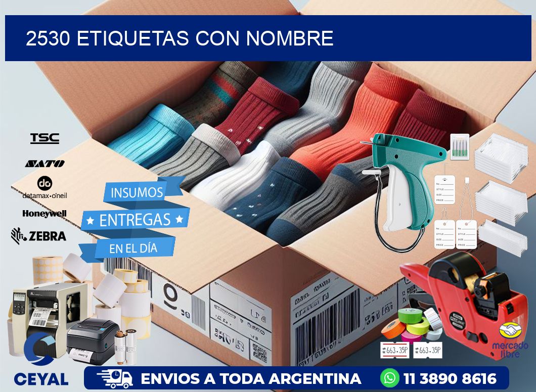 2530 etiquetas con nombre