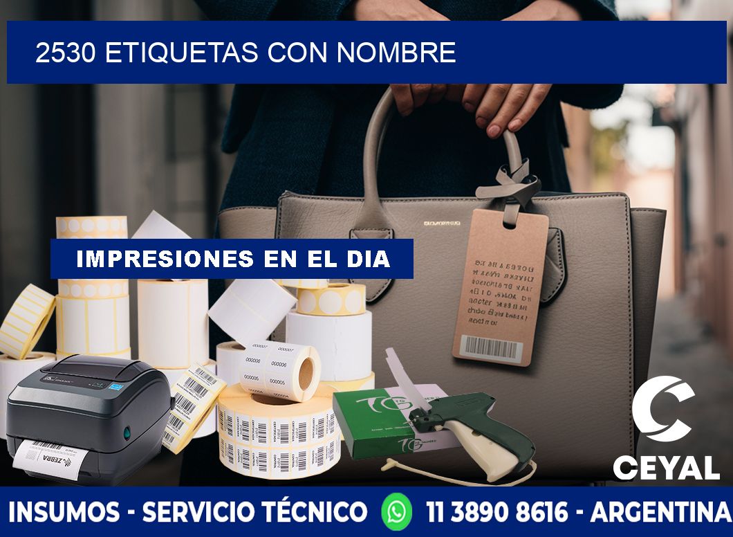 2530 etiquetas con nombre