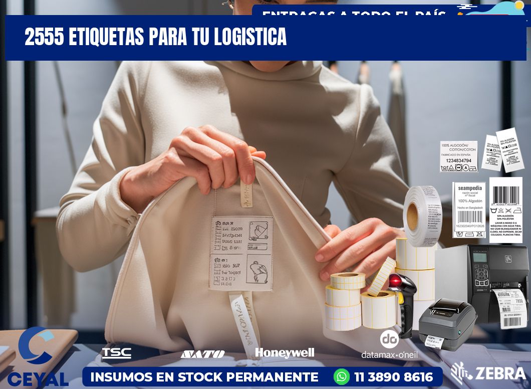 2555 etiquetas para tu logistica