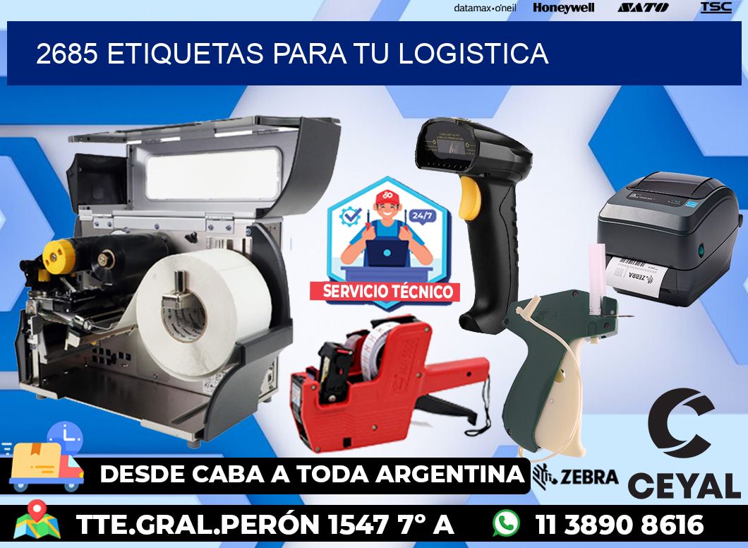 2685 etiquetas para tu logistica