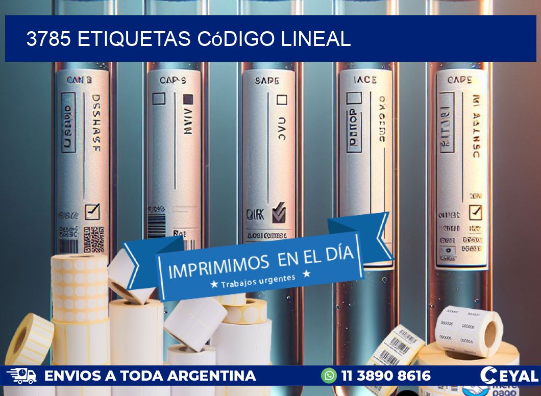 3785 Etiquetas código lineal