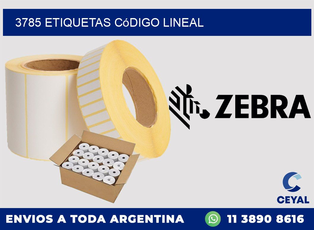 3785 Etiquetas código lineal