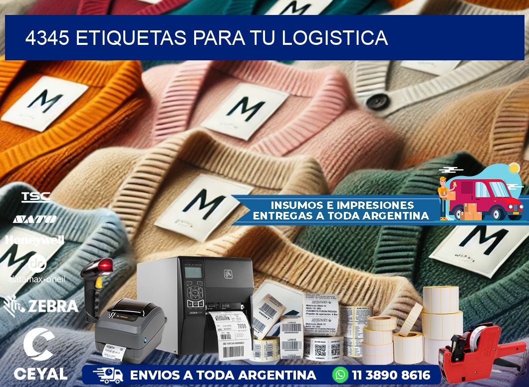 4345 etiquetas para tu logistica