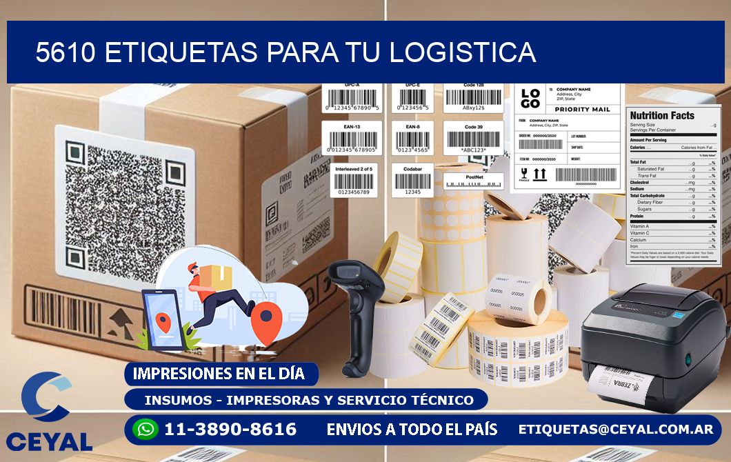 5610 etiquetas para tu logistica