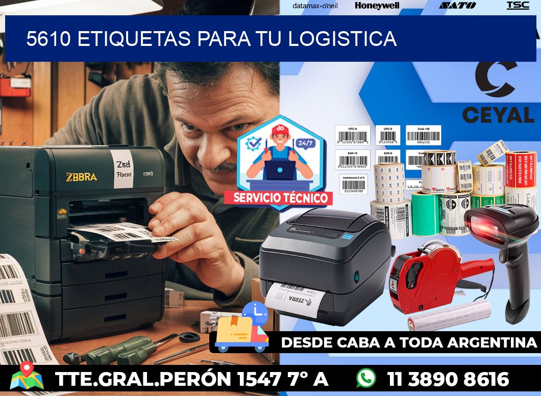 5610 etiquetas para tu logistica