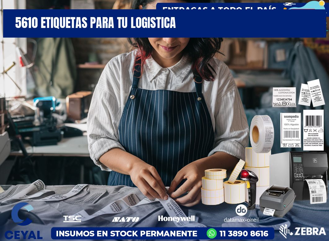 5610 etiquetas para tu logistica