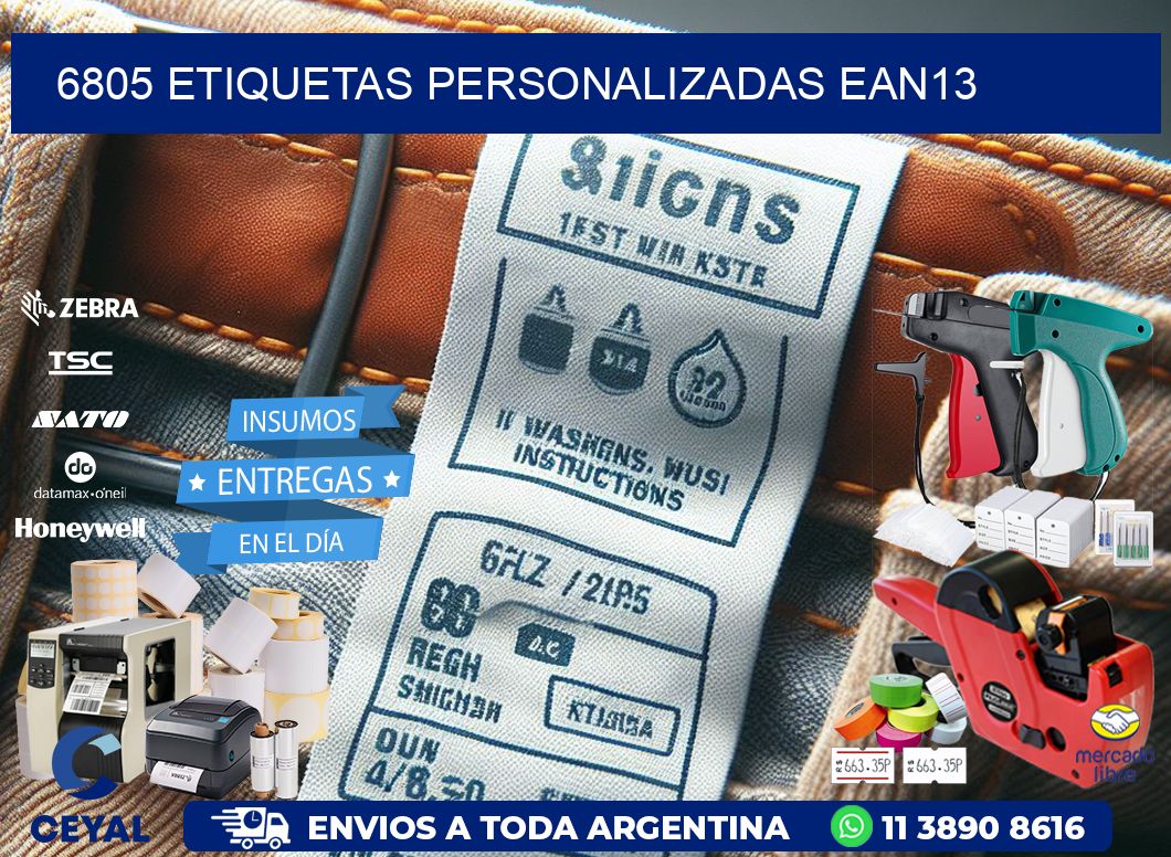 6805 Etiquetas personalizadas ean13