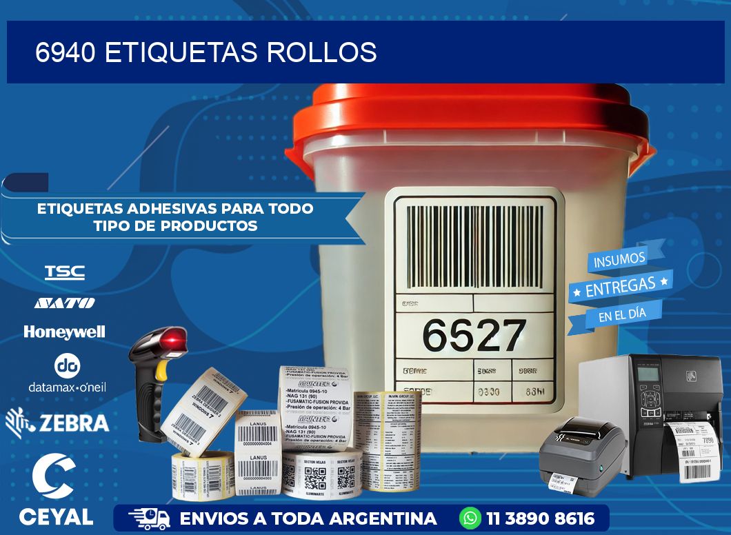 6940 etiquetas rollos
