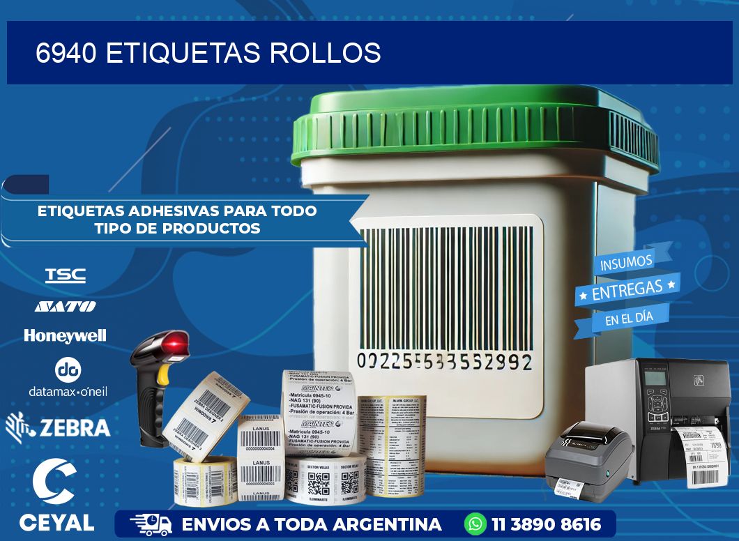 6940 etiquetas rollos