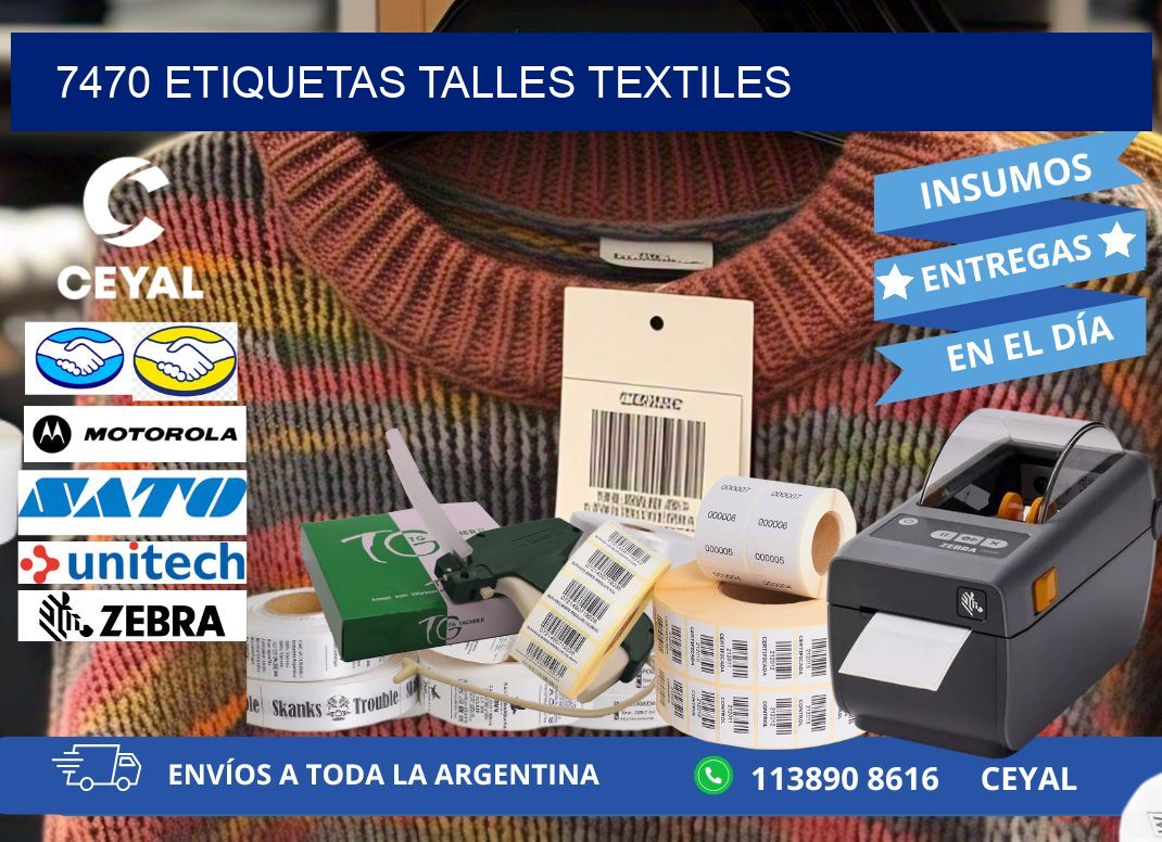 7470 ETIQUETAS TALLES TEXTILES