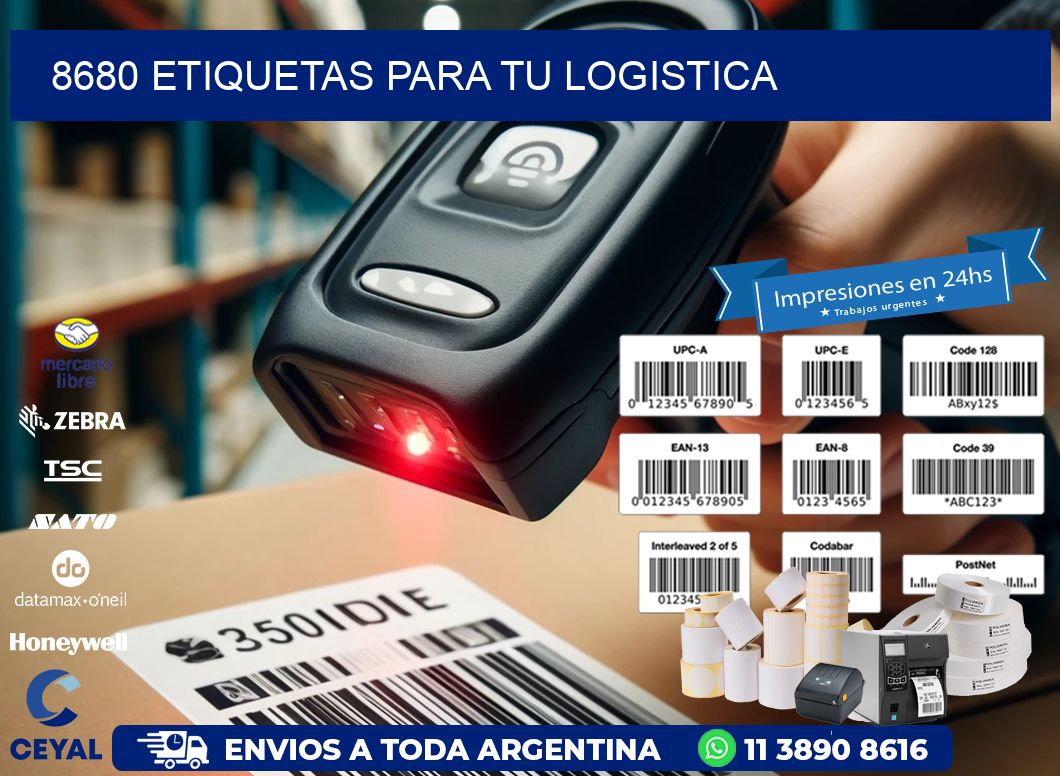 8680 etiquetas para tu logistica