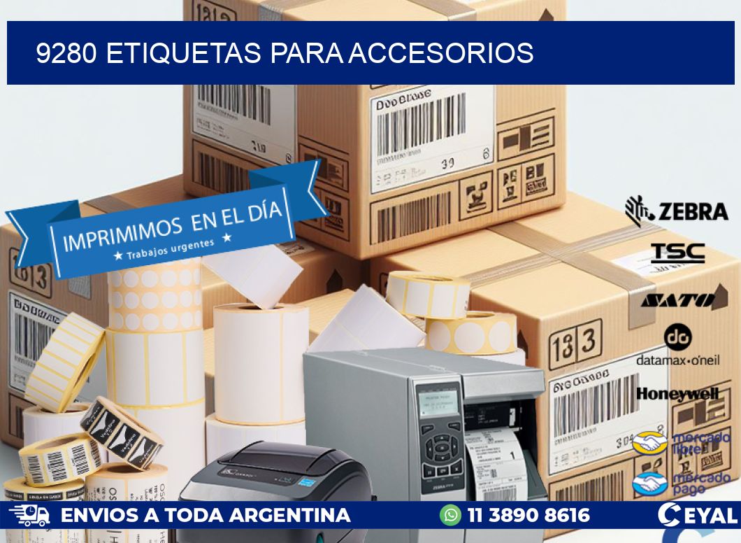 9280 Etiquetas para accesorios