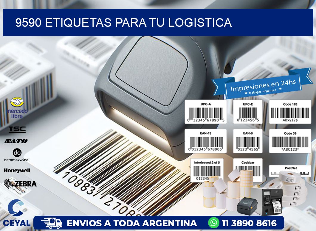 9590 etiquetas para tu logistica