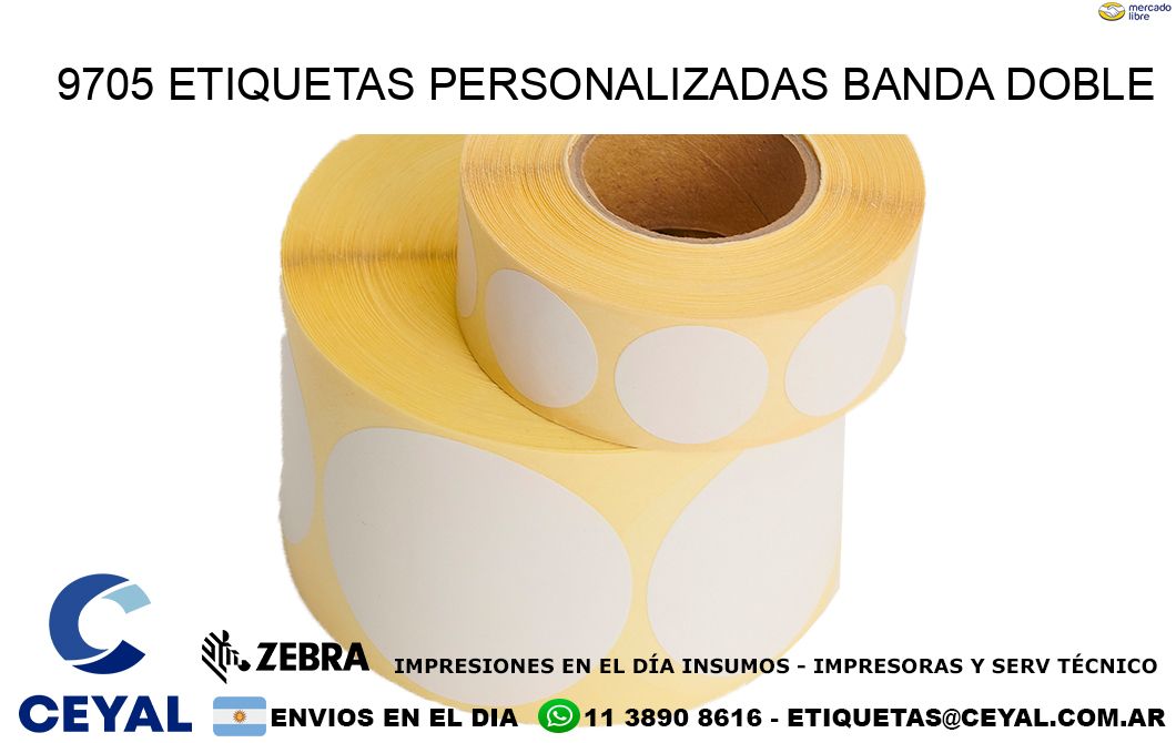 9705 Etiquetas personalizadas banda doble